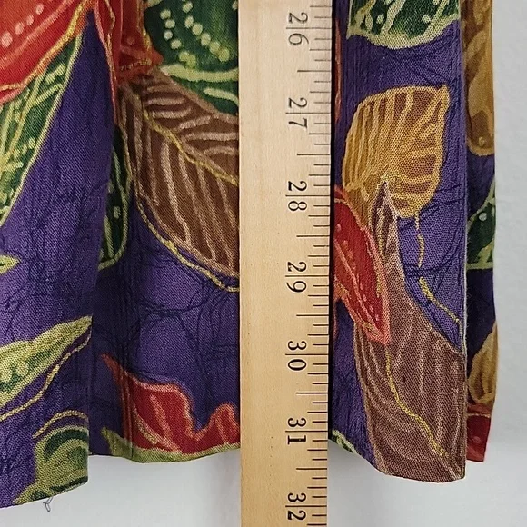 Alfred Dunner Tropical Multicolored Floral Midi Skirt (Read Might be 10/12) 14 - Picture 7 of 9